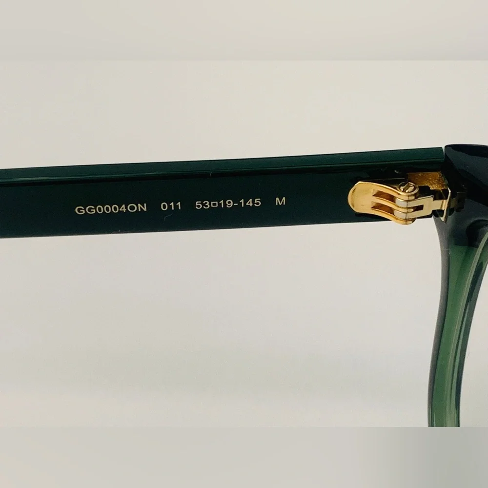New Authentic Women GUCCI GG0004ON Green 011 Eyelashes